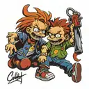 chucky and rugrats Chuckie Finster Gemini tattoo design idea
