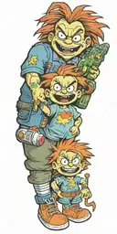 chucky and rugrats Chuckie Finster Gemini tattoo design idea