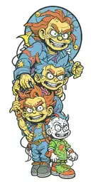 chucky and rugrats Chuckie Finster Gemini tattoo design idea