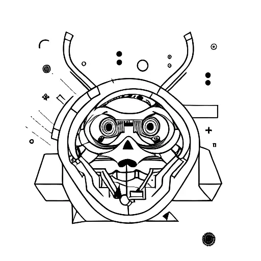 techno tattoo design idea