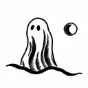 Sheet ghost tattoo design idea