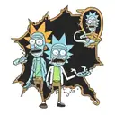 rick and morty tattoo design idea