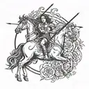 sagittarius with gemini, Aries, and scorpio   tattoo design idea