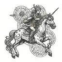 sagittarius with gemini, Aries, and scorpio   tattoo design idea