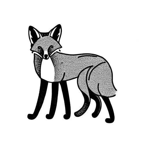 Fox tattoo design idea