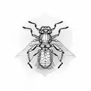 cicada scorpion tattoo design idea