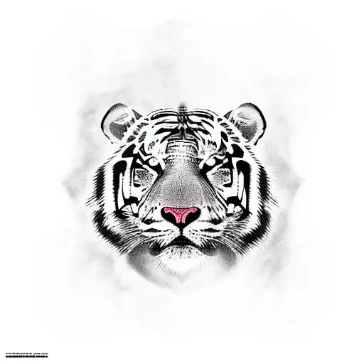 human tiger skate tattoo design idea