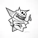 Gengar tattoo design idea