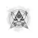 Illuminati sleeve  tattoo design idea