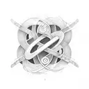 infinity symbol with the letter C P T and J tattoo design idea