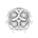 infinity symbol with the letter C P T and J tattoo design idea