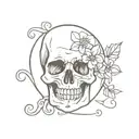 memento mori memento vivere tattoo design idea