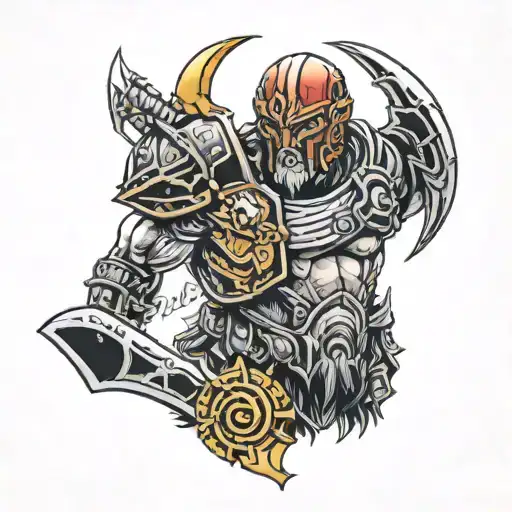 ARES GOD OF WAR tattoo design idea