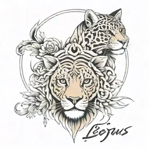 Tours and Leo tattoo design idea