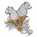 Tours and Leo tattoo design idea