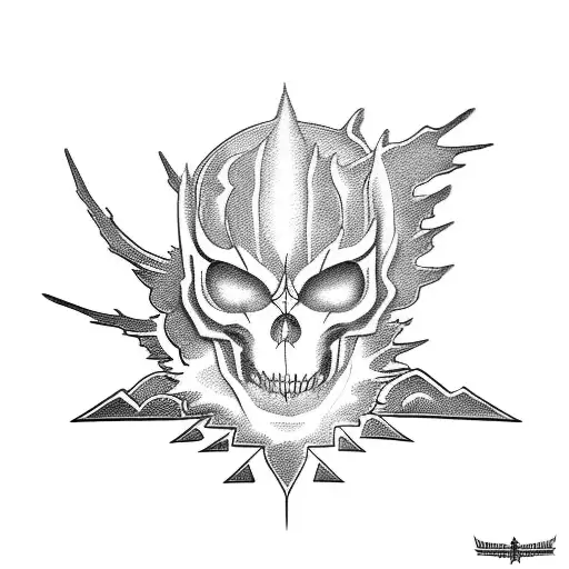 ghost riders in the sky tattoo design idea
