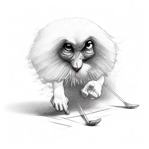 Stick men from different eras of time tattoo design idea