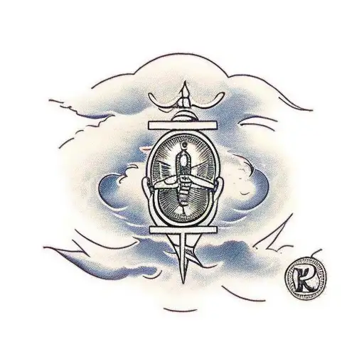 the word REDEEMED on bicep tattoo design idea