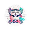 bushido code of conduct written on chest with mountains with rising sun in background tattoo design idea