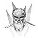 greek god atlas tattoo design idea