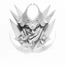 greek god atlas tattoo design idea