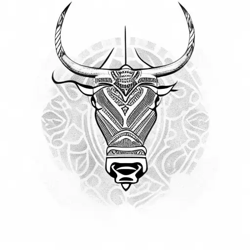 Tribal Bull Poster for Sale by ShadowAndSlate  Redbubble