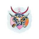 Taurus tattoo design idea