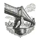 Roberto Clemente Bridge in Pittsburgh tattoo design idea