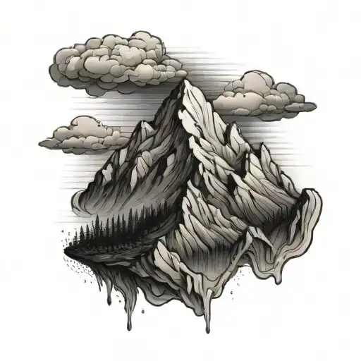 mustard seed moving a mountain range tattoo design idea