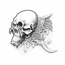 grim REAPER tattoo design idea