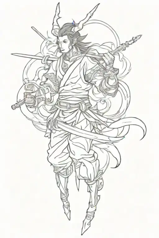 japanese tattoo design of "risk taker" tattoo design idea
