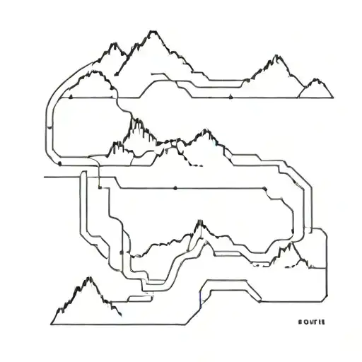 route tattoo design idea