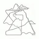 route tattoo design idea