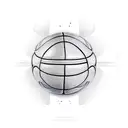 Sales graph with basketballs as data points tattoo design idea