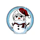 trap snowman tattoo design idea