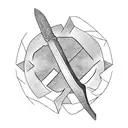 sickle and hammer tattoo design idea