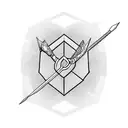 sickle and hammer tattoo design idea