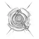 bakugan with a snake wrapped around it tattoo design idea