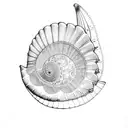 scallop shell  tattoo design idea