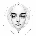 thinking, lonlyness, progress, universe, computer, coding, camera, garden, plant, planet, girl face tattoo design idea