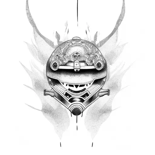 drift car tattoo design idea