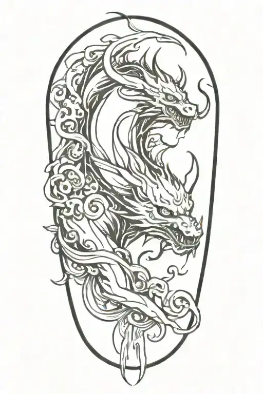sleeve of water breathing demon slayer water  tattoo design idea