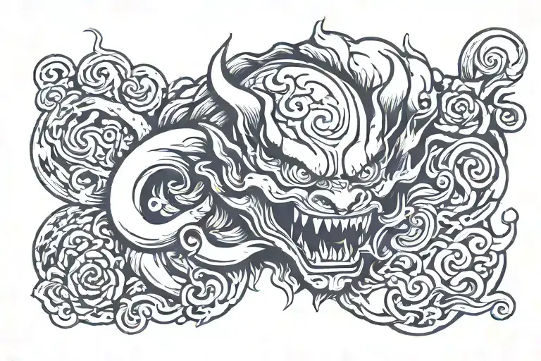 Water Breathing Demon Slayer tattoo design idea