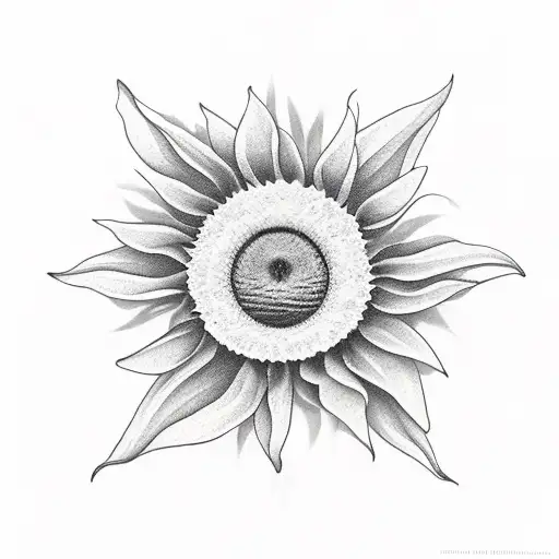 sunflowes with two paper airplanes flying through them tattoo design idea
