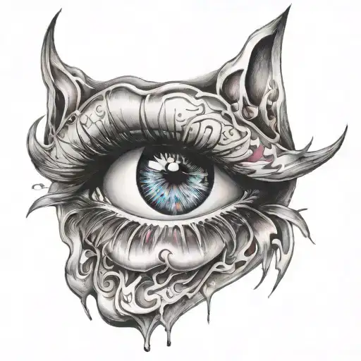 flaming kiss lipstick mark tattoo design idea