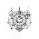 latitude and Longitude coordinates  tattoo design idea