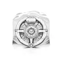 large ship wodden steering wheel tattoo design idea