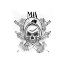 mafia tattoo design idea