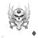 Professional Modern Soldier tattoo design idea