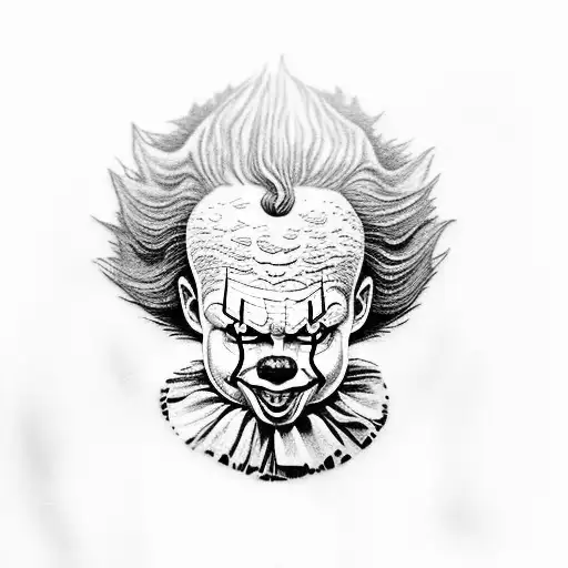 pennywise tattoo ideas  Google Search  Pennywise tattoo Movie tattoos  Horror movie tattoos